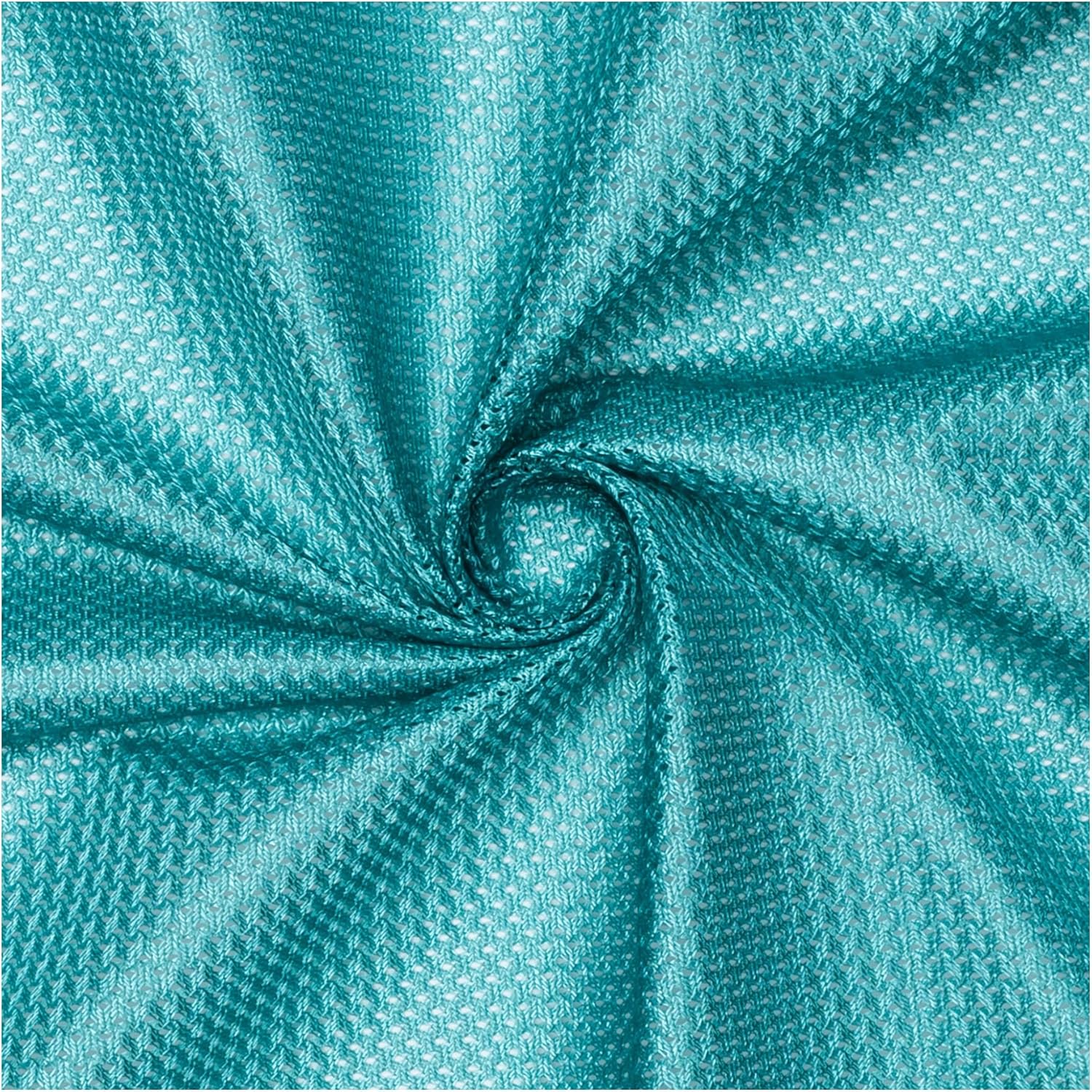 Pico Textiles 5 Yards Bolt Teal Polyester Micro Mesh Jersey Fabric