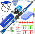 Kids Fishing Pole Starter Set - Compact Dock Gear Kit for Toddlers
