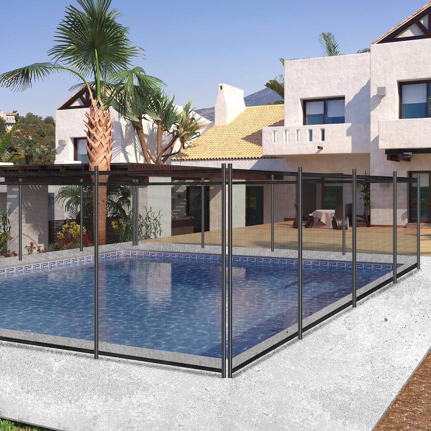 VIVOHOME Pool Fence 4FT x 48FT for Child Safety and Security