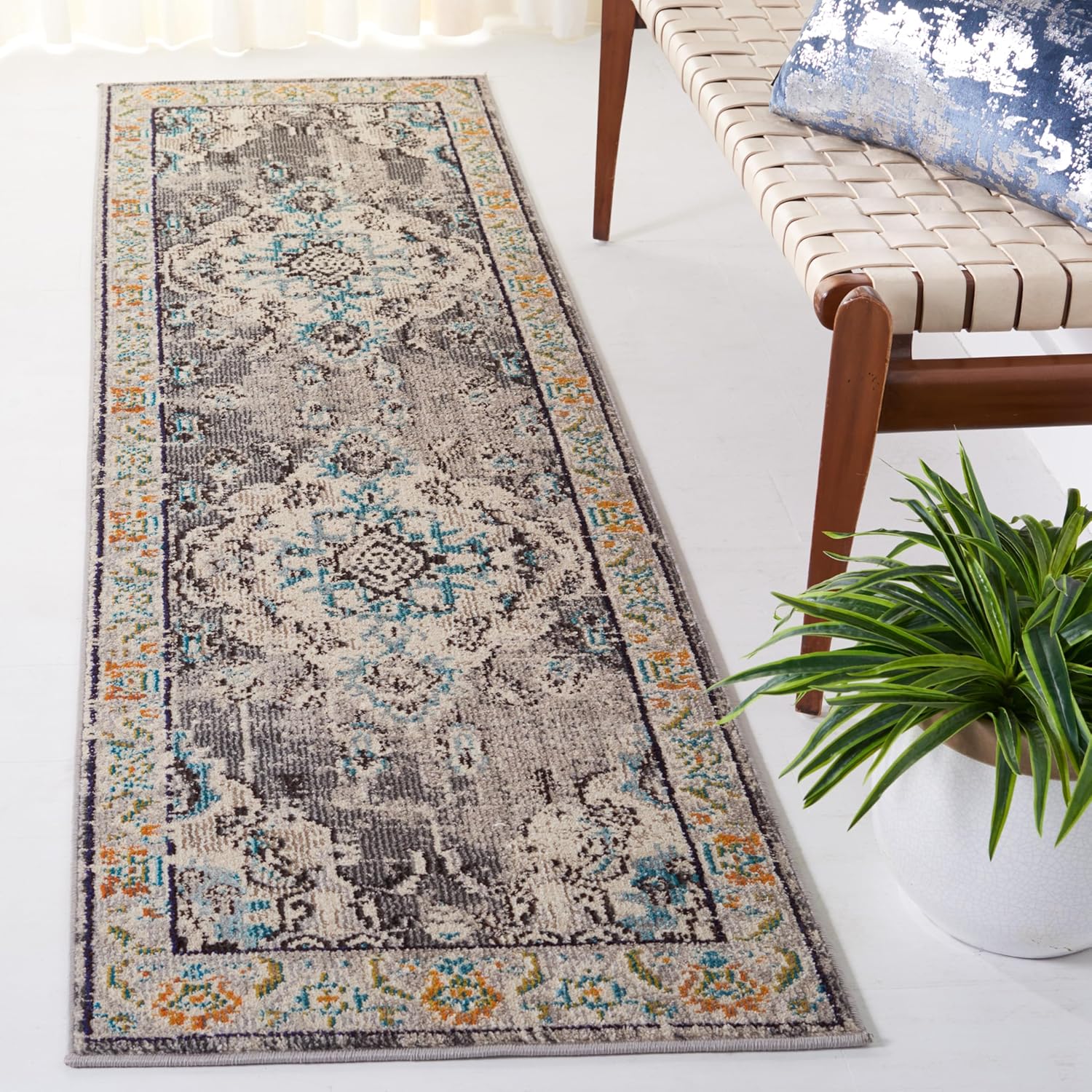 SAFAVIEH Monaco Collection Runner Rug - Boho Chic Design