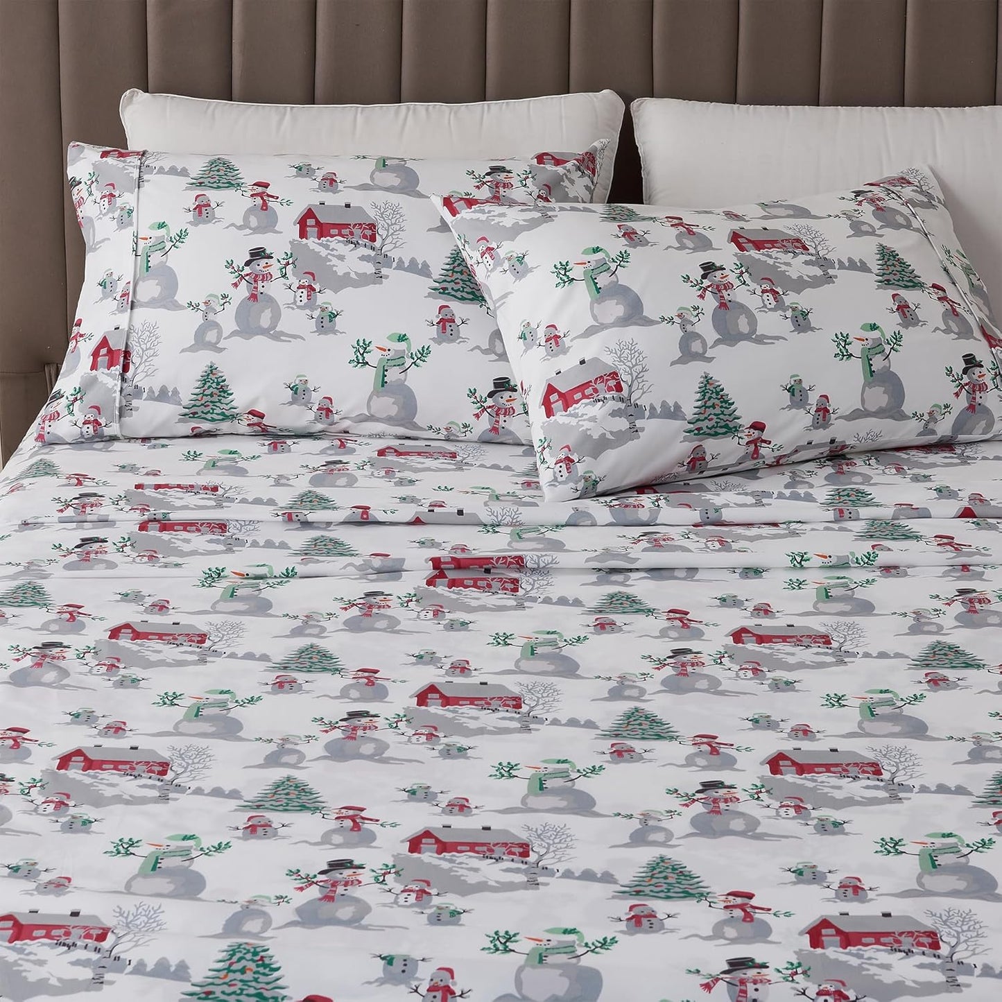 Queen Size Microfiber Sheet Set for Lodge Decor - Ultra-Soft