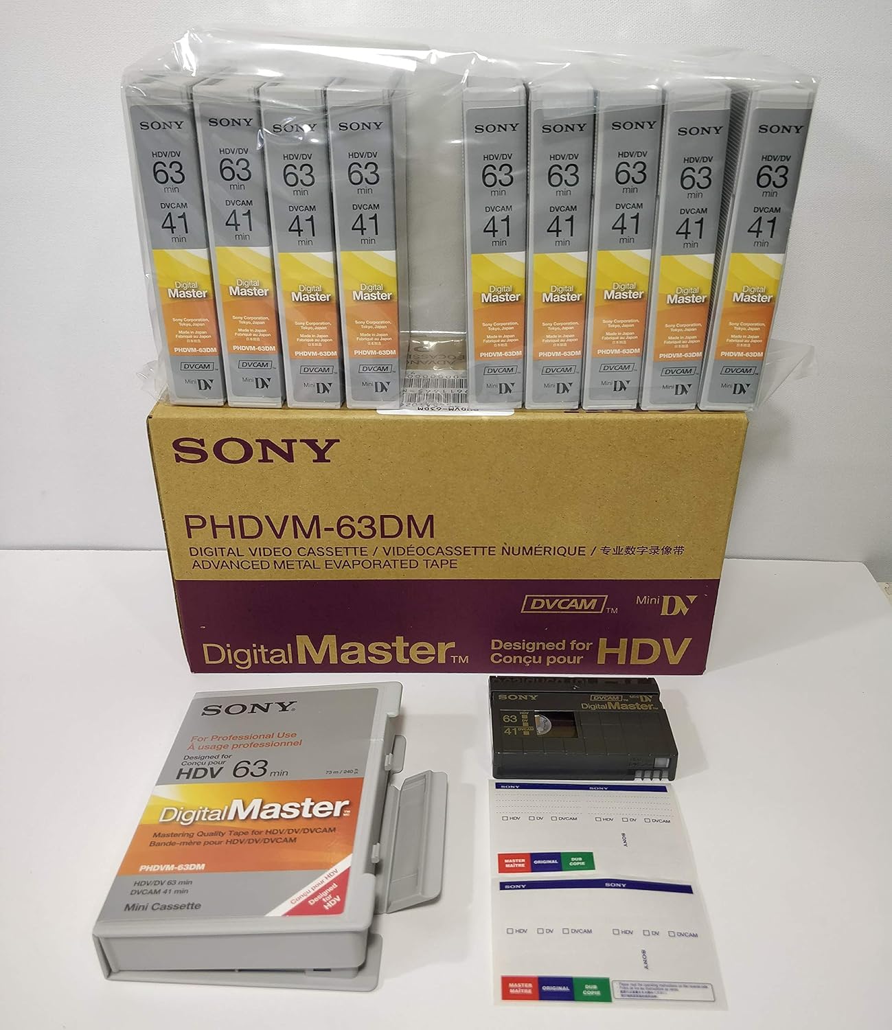 PHDVM-63DM DigitalMaster DV/HDV/DVCAM Tape for Professionals