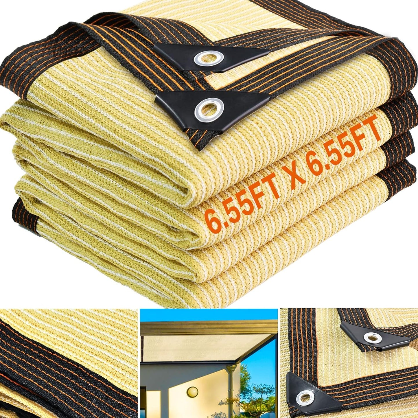 6.5X6.5FT Garden Shade Cloth for Plant Heat Protection
