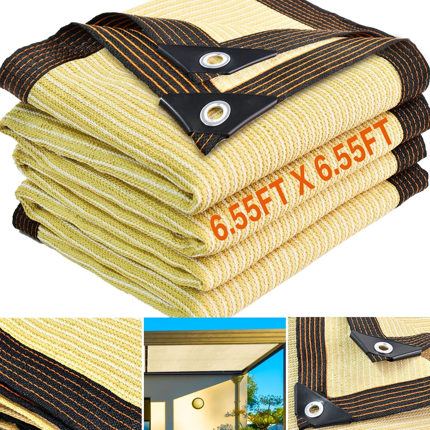 6.5X6.5FT Garden Shade Cloth for Plant Heat Protection