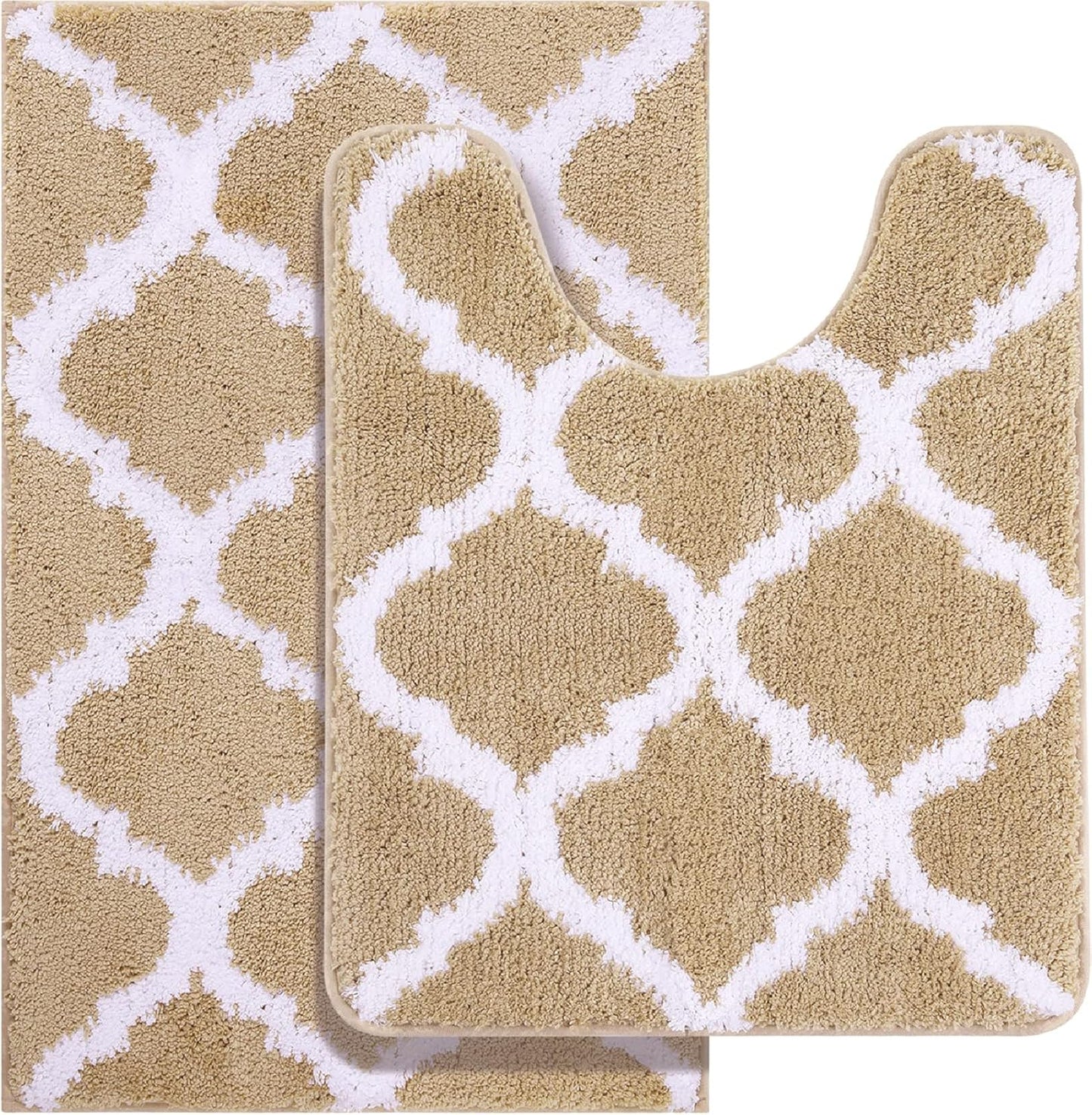 OLANLY Bathroom Rugs Set 2 Piece for Luxurious Comfort and Style