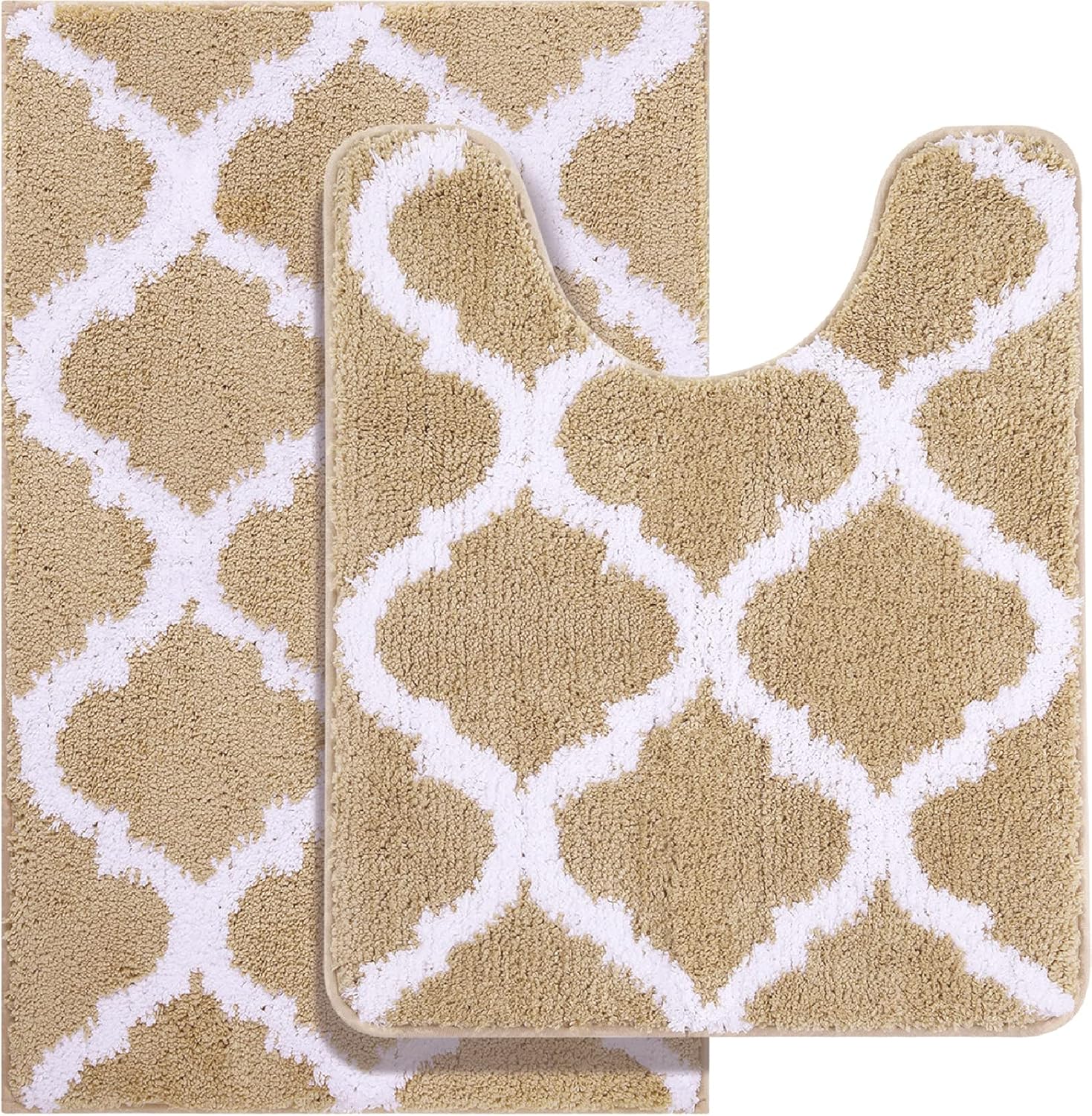 OLANLY Bathroom Rugs Set 2 Piece for Luxurious Comfort and Style