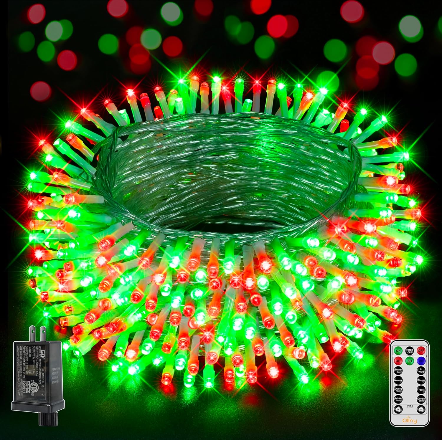 Ollny Christmas Lights Outdoor 800LED 262FT for Festive Decor