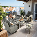 HOOOWOOO Patio Furniture Set 5-Piece Conversation Set - Deep Comfort
