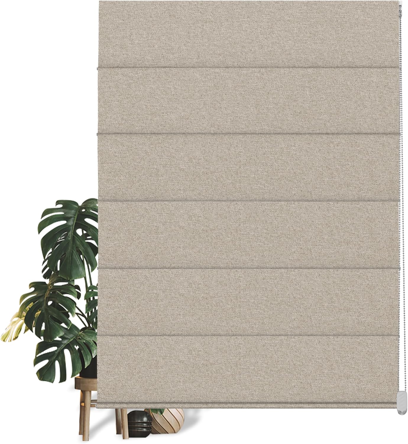 Blackout Roman Shades for Windows - Energy Efficient Linen Blinds