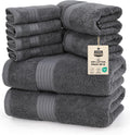 Utopia Towels 8 Piece Premium Towel Set - Soft, Absorbent Bath Towels