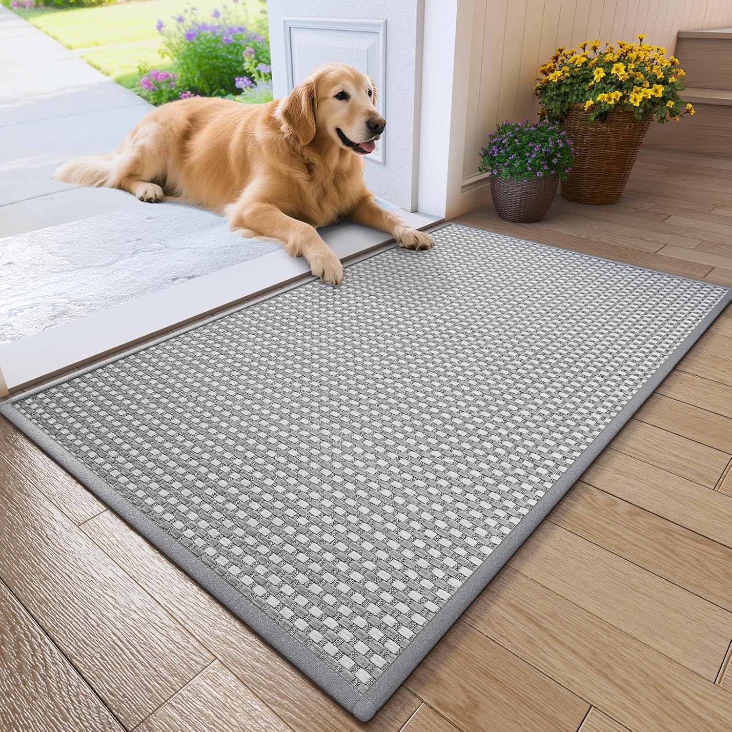 Absorbent Non Slip Indoor Doormat for Entryway 31ftin x 47ftin