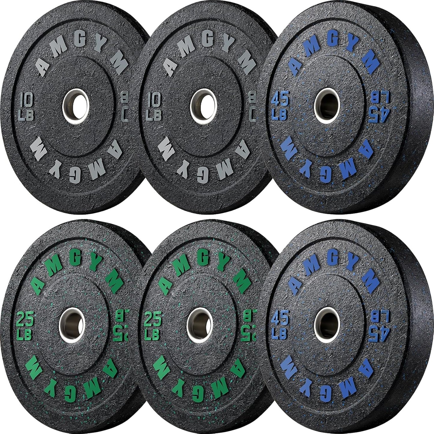 2 Inch Bumper Plates Set for Home Gym Strength Training