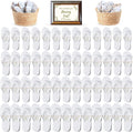 Orca 52-Pack Wedding Flip Flops for Guests - Twine Wrapped Set