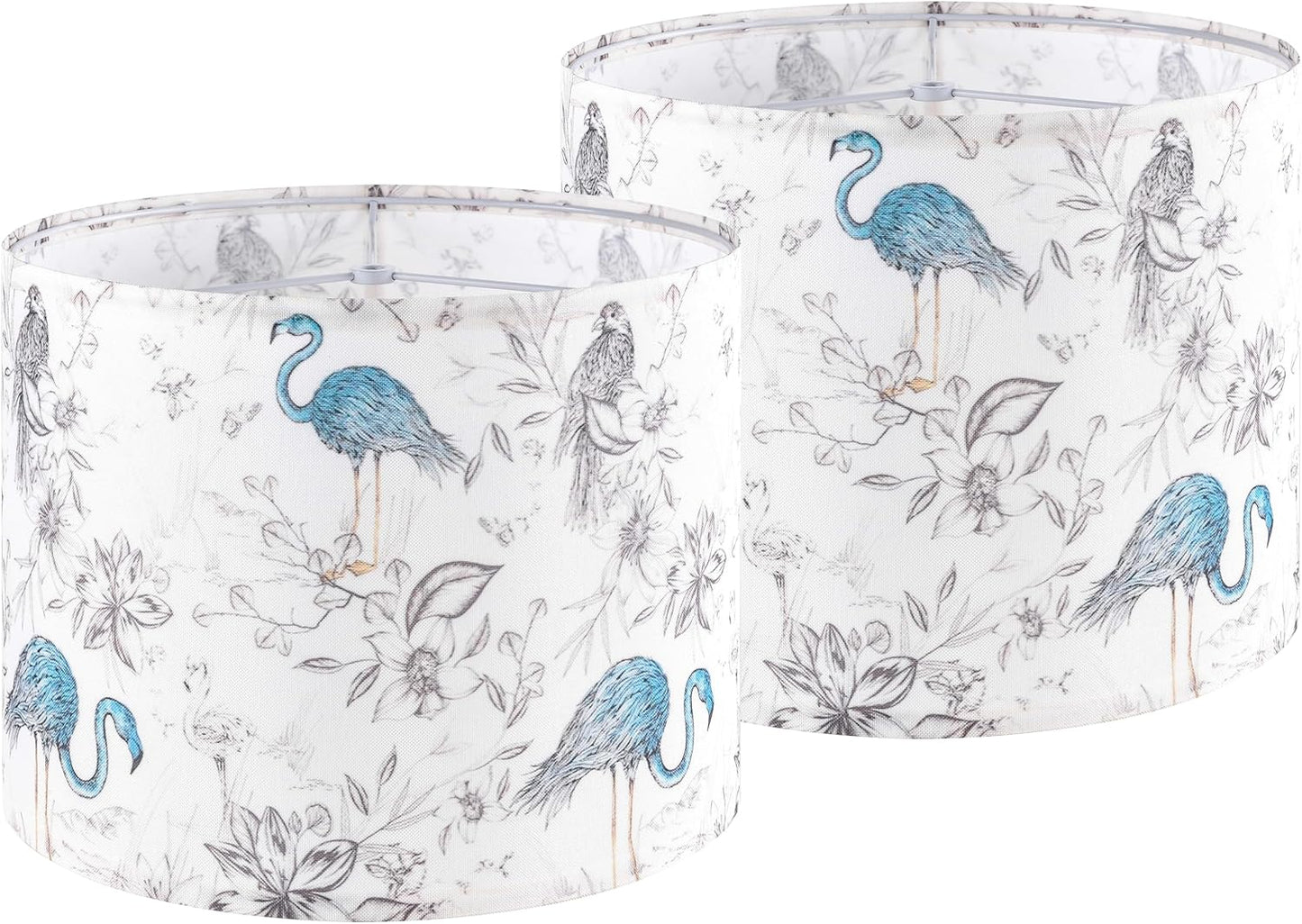 GOSO Medium Flamingo Drum Lampshade for Table and Floor Lamps