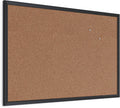 Cork Bulletin Board 24 in x 36 in Black Wood Frame - Durable, Easy