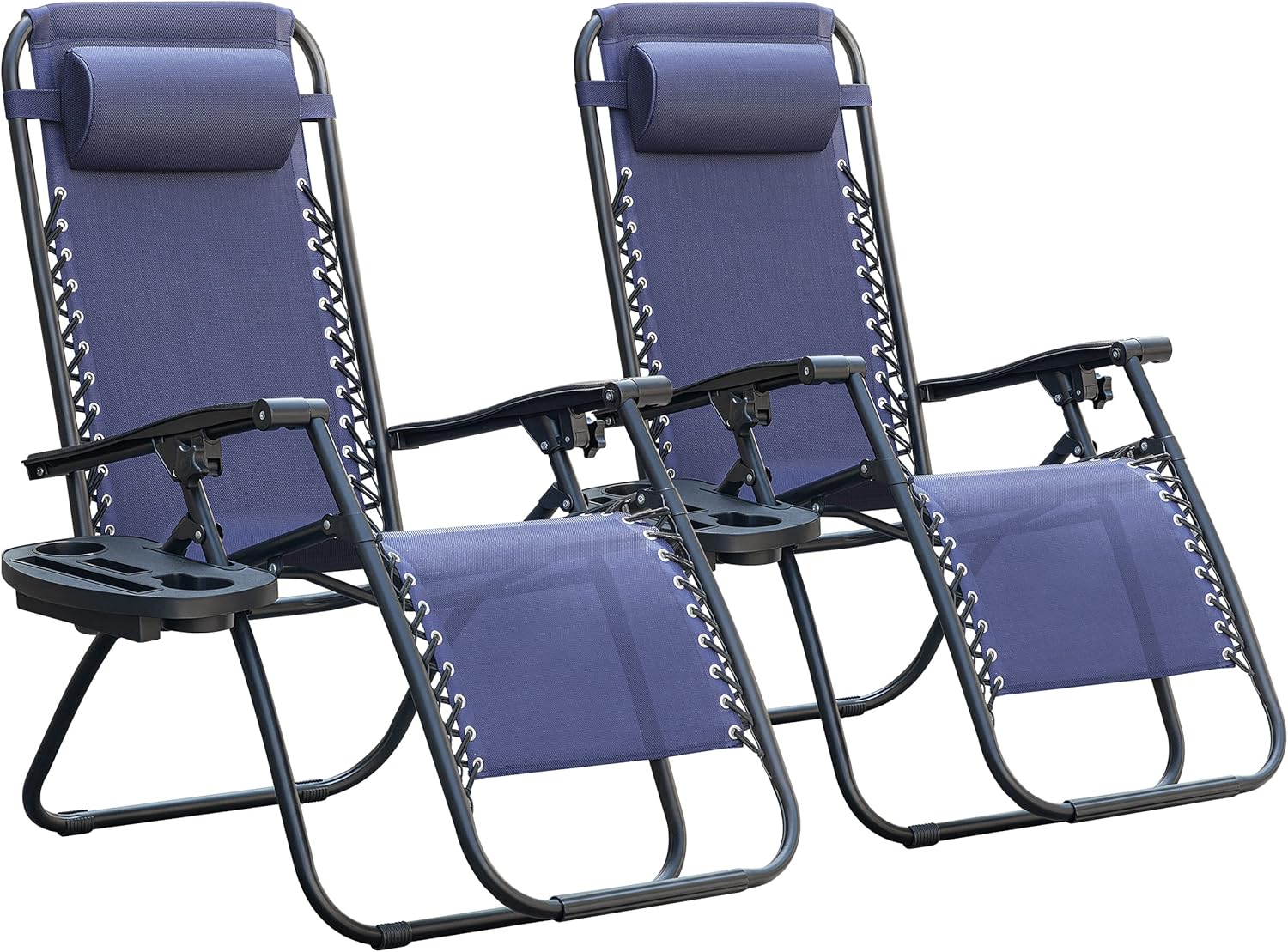 Homall Set of 2 Blue Zero Gravity Chairs - Ultimate Outdoor Relaxation