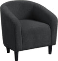 Yaheetech Accent Barrel Chair Boucle Club Chair - Cozy Compact Seat