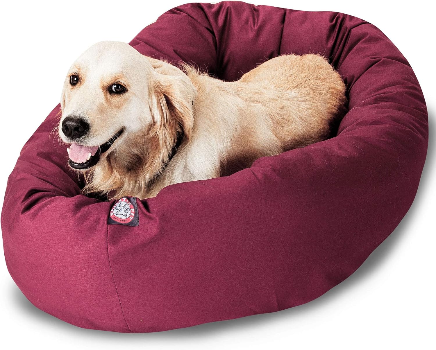 Majestic Pet 40 Inch Bagel Calming Dog Bed for Cozy Comfort