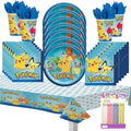 Pokemon Party Supplies Pack Serves 16 - Complete Party Set for Kids