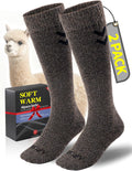 Over-The-Calf Alpaca Wool Boot Socks for Men and Women