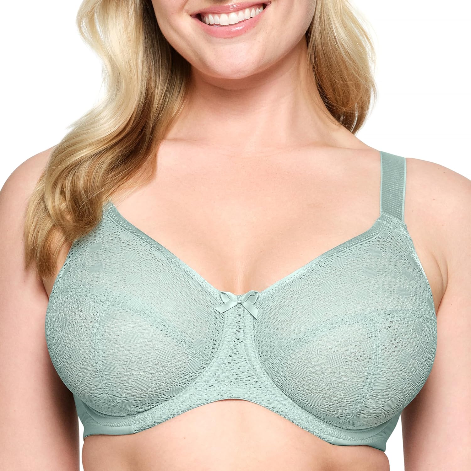 Glamorise Women's Plus Size Lace Comfort Wonderwire Bra #9855 Review