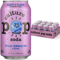 Culture Pop Soda Wild Berries & Lime Probiotic Low Sugar Soda