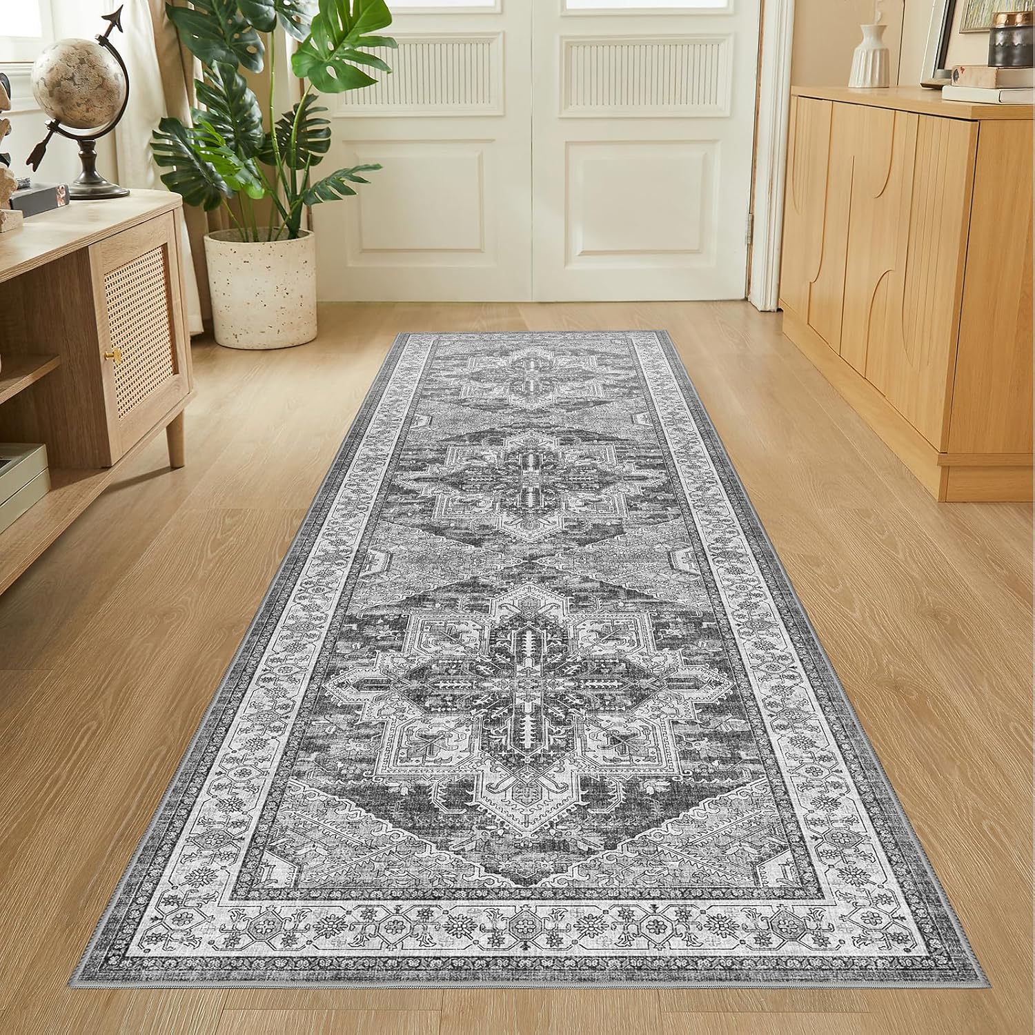 WITSHOCK Living Room Area Rugs 3X10: Soft Non-Slip Boho Carpet
