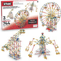 K'NEX 3-in-1 Classic Amusement Park Building Set - Motorized Fun