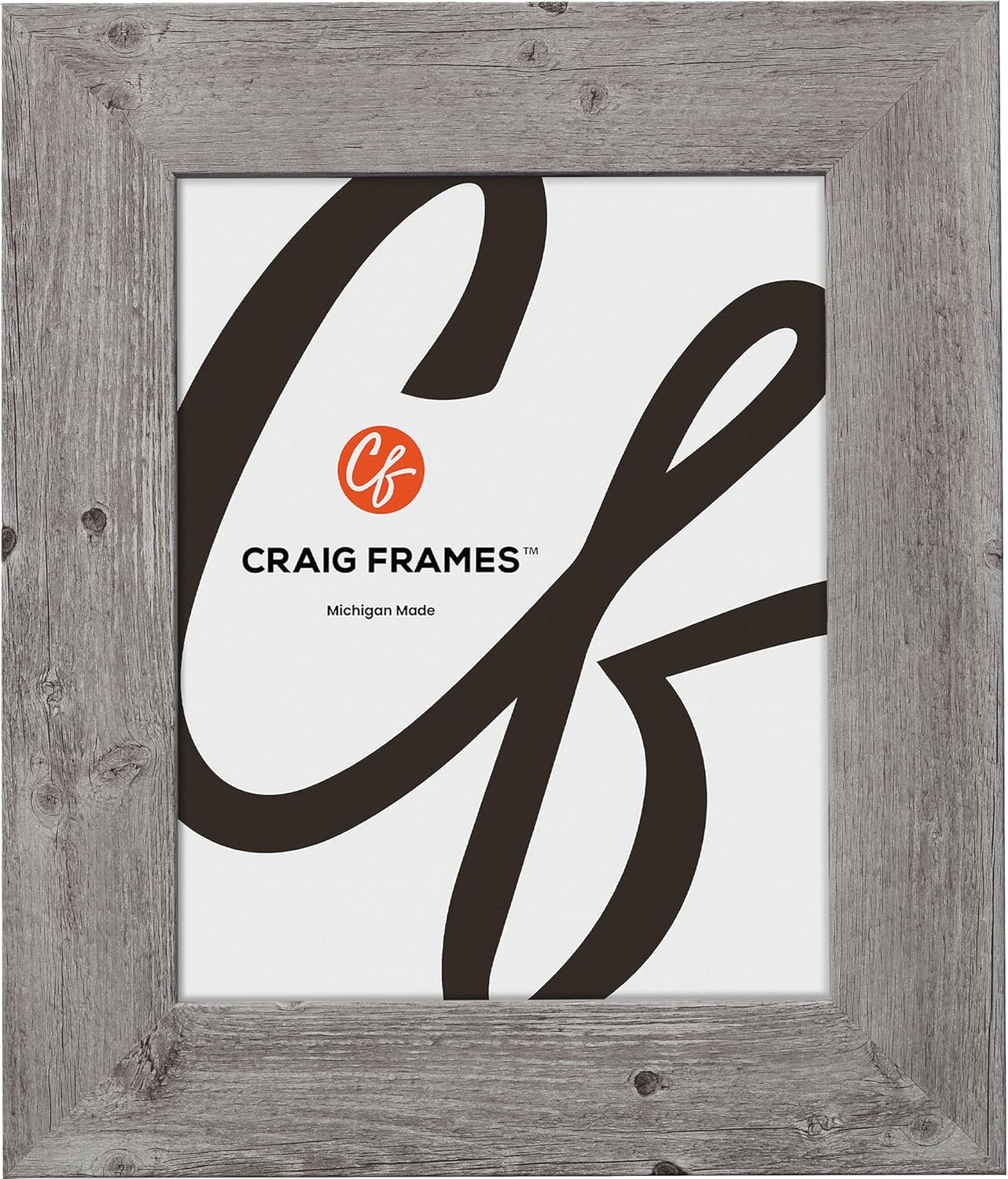 Rustic 22x30 Picture Frame with Faux Barnwood Finish