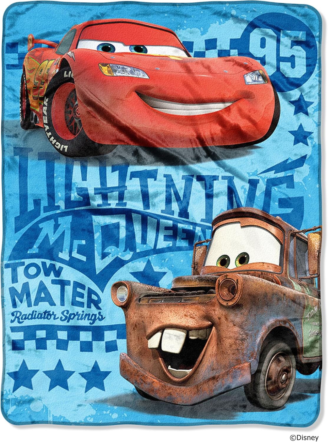Disney-Pixar Cars 2 Buddy Racers Throw: Cozy 46x60 Micro Raschel
