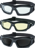 Motorcycle Goggles For Men - Heavy-Duty 3-Pack Lenses for Riding