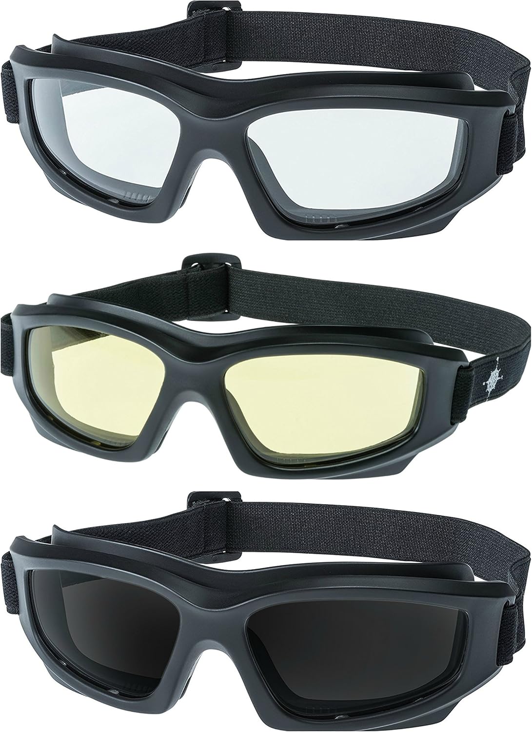 Heavy-Duty Motorcycle Goggles for Men with Hard Case & Pouch