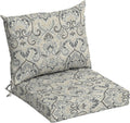 Arden Outdoor Dining Chair Cushion 21 x 21 - Rain-Proof Neutral Damask