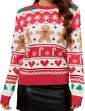 Ugly Christmas Sweater for Women Cute Fuzzy Knitted Pullover - Cozy