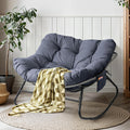 LotFun Papasan Rocking Chair - Oversized Outdoor Patio Rocker