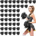 60 Pcs Metallic Foil Cheer Pompoms for Team Spirit Events