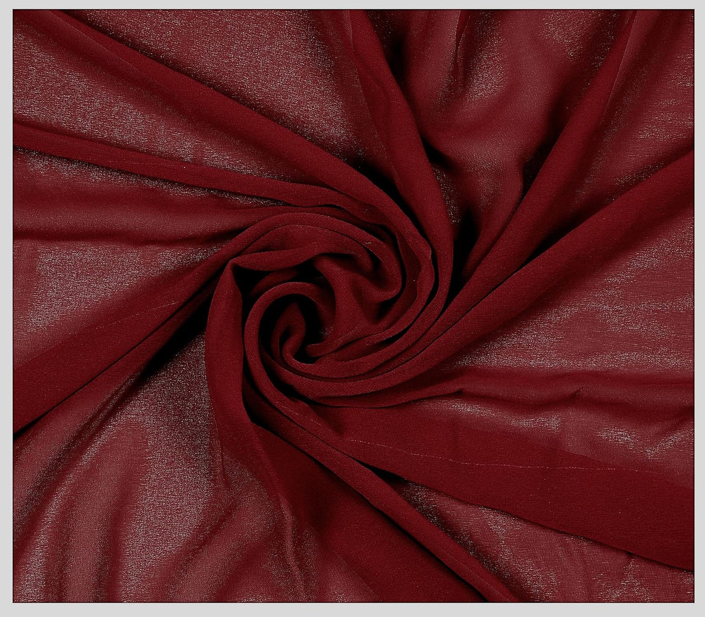 MDS Pack of 20 Yard Maroon Chiffon Fabric for DIY Crafts