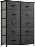 YITAHOME 10 Drawer Fabric Dresser Organizer - Compact Tower Storage