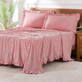 Gingham Sheet Set Queen - Lightweight Super Soft Brushed Microfiber