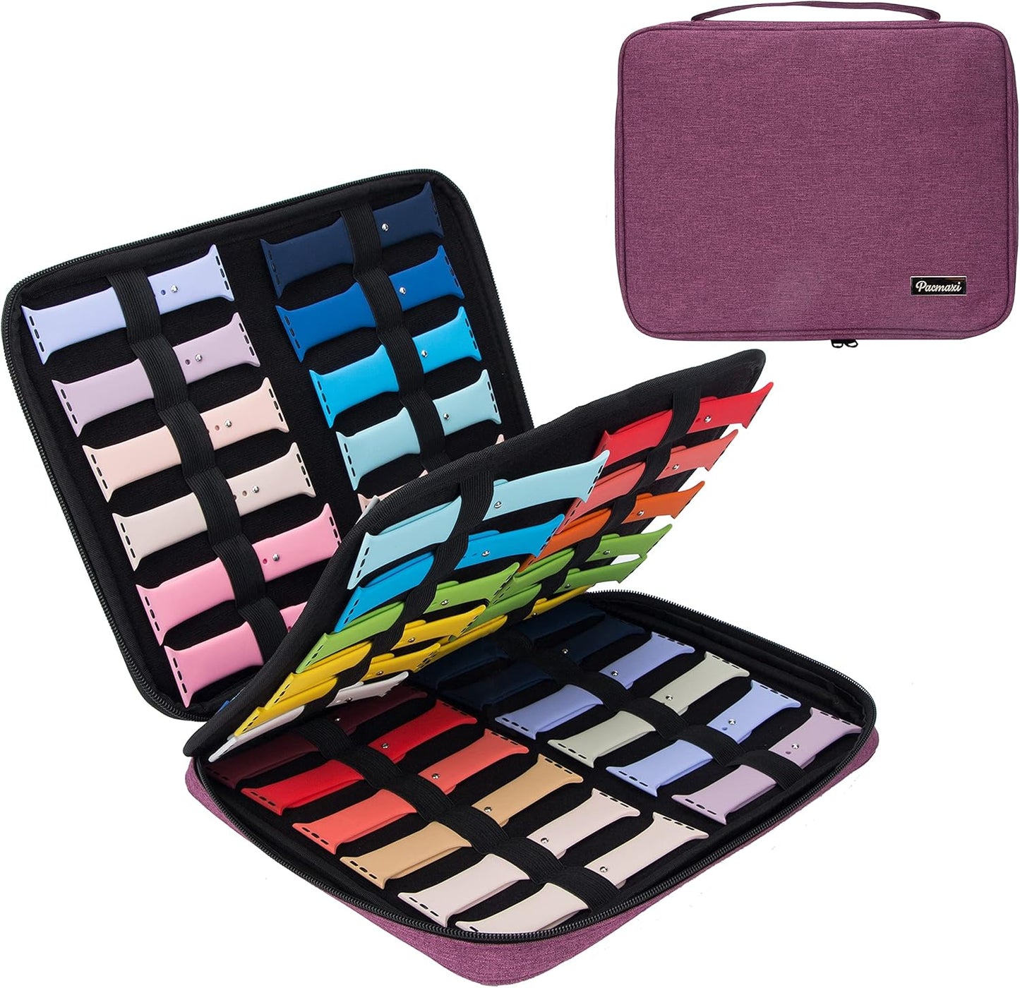 PACMAXI 48 Watch Bands Storage Bag - Keep Your Bands Organized!