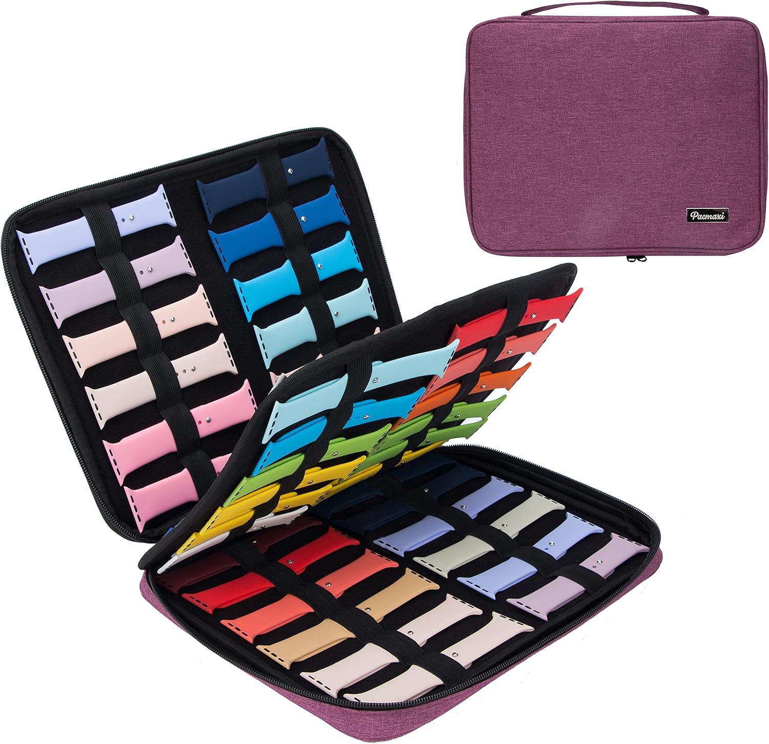 PACMAXI 48 Watch Bands Storage Bag - Keep Your Bands Organized!