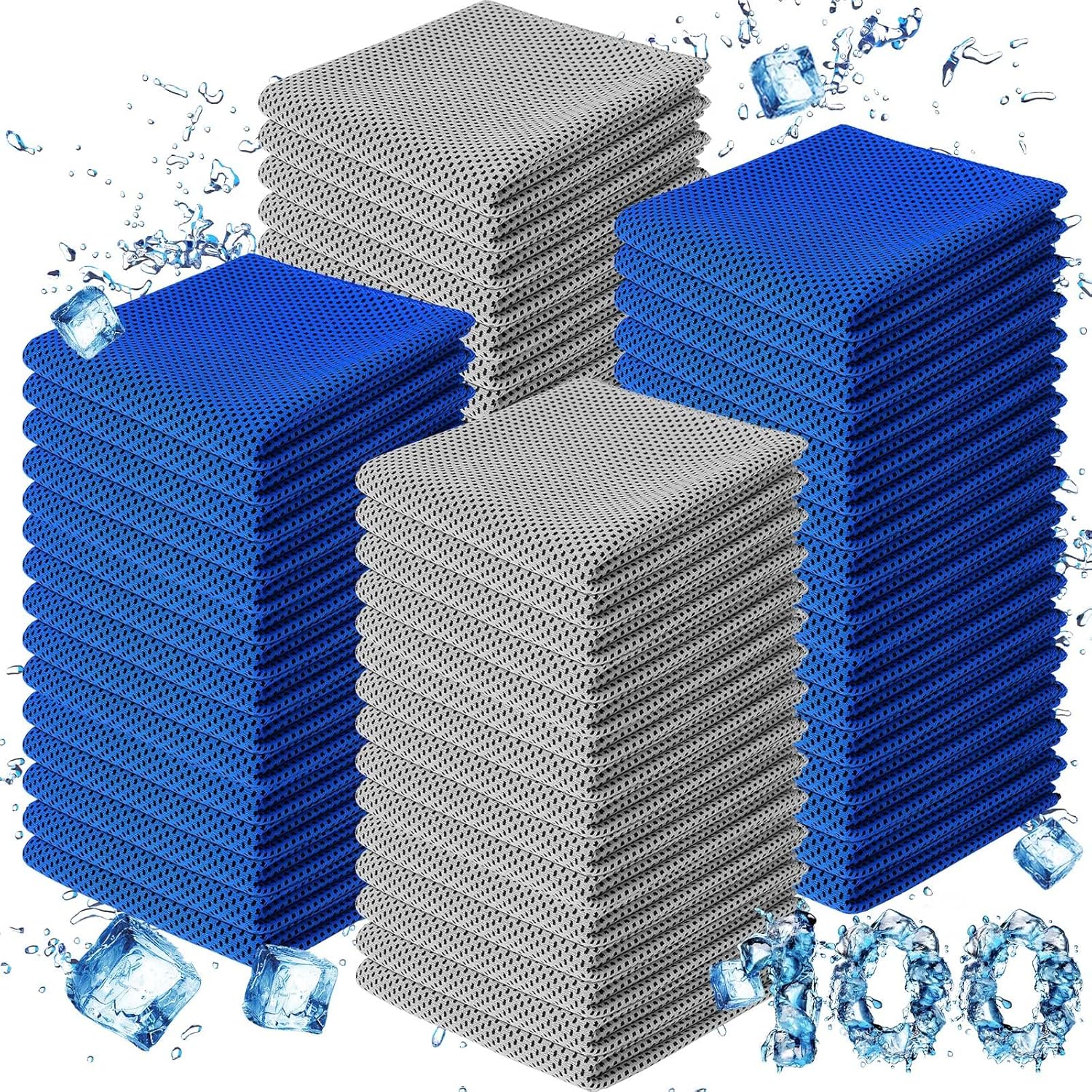 Cooling Towel 100 Pack - Microfiber Ice Towels for Sports