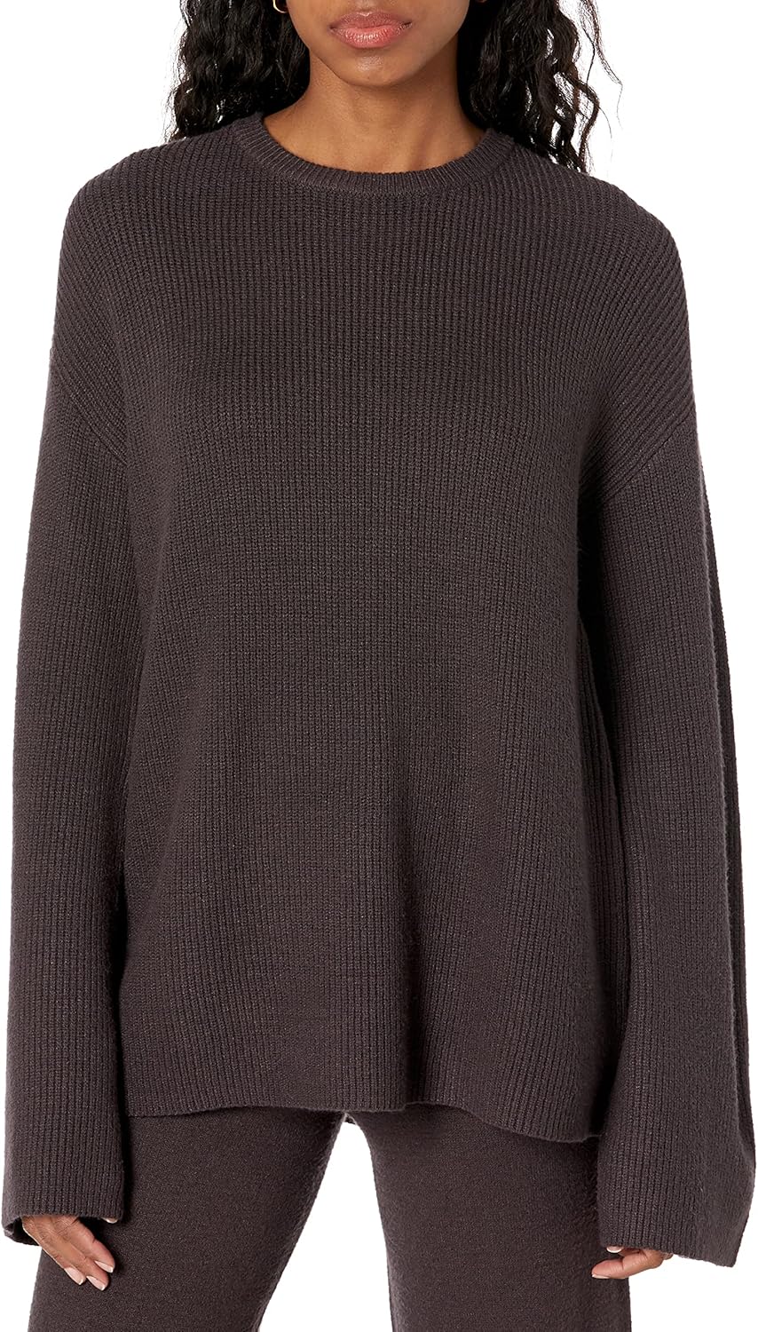 The Drop Women's Alice Crew-Neck Back-Slit Ribbed Sweater Review