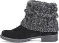 MUK LUKS Patrice Women's Short Boots - Comfortable Knit Accent