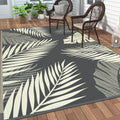 Outdoor Rug 6 ft x 9 ft Yellow & Grey Reversible - Waterproof Patio