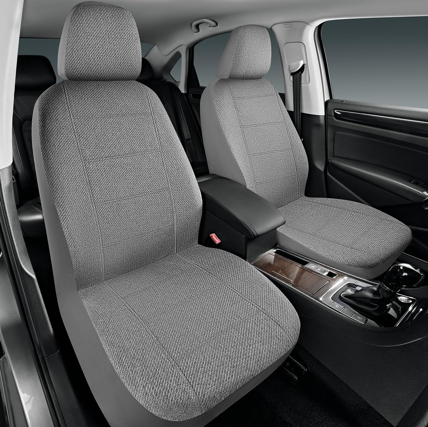 Road Comforts Car Seat Covers for Front Seat, Heavy Duty Gray