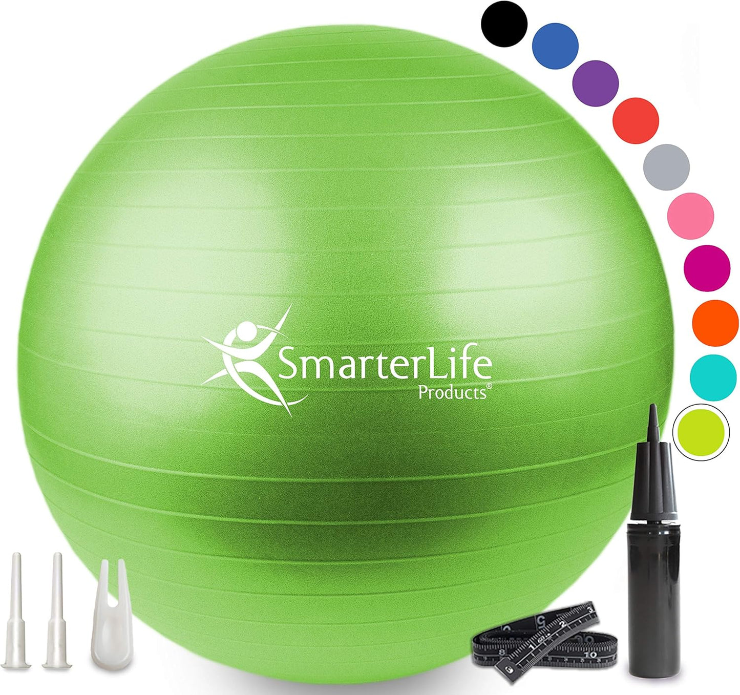 SmarterLife Exercise Ball for Fitness, Balance, and Stability