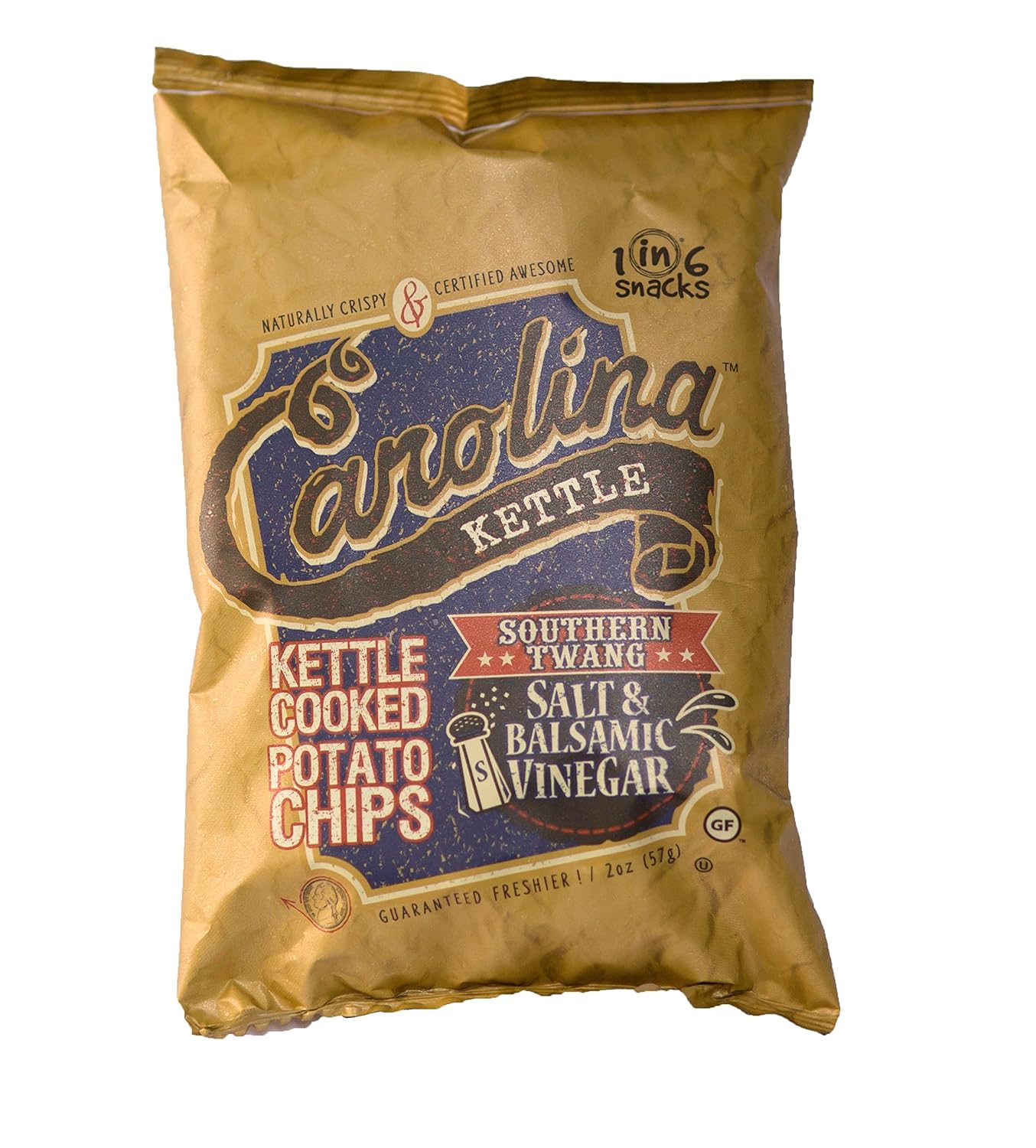 Carolina Kettle Chips - Bold Salt & Balsamic Flavor Snack