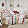 Comet and Cupid Quilt King - Reversible Holiday Deer Design