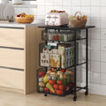 Yociyoga Rolling Microwave Cart - 4-Tier Utility Delight
